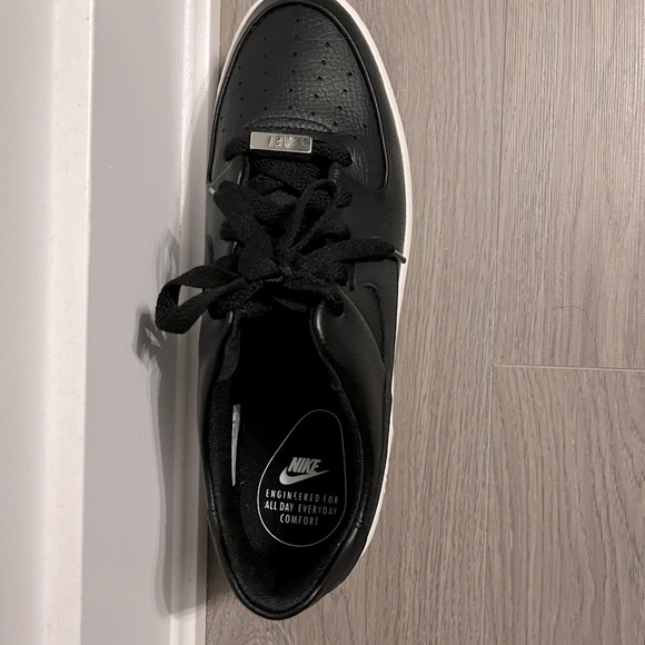 Nike AF1. Never worn. Perfect condition! Black leather w/ white platform sole. - Picture 7 of 7